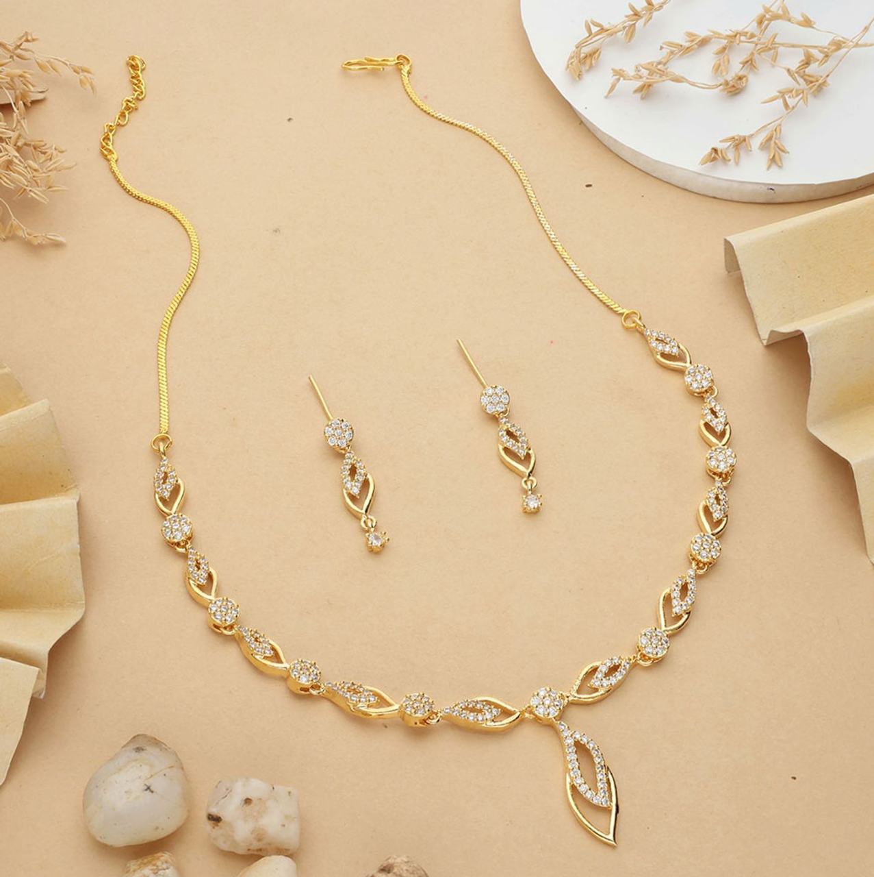 American Diamond Necklace Set S940