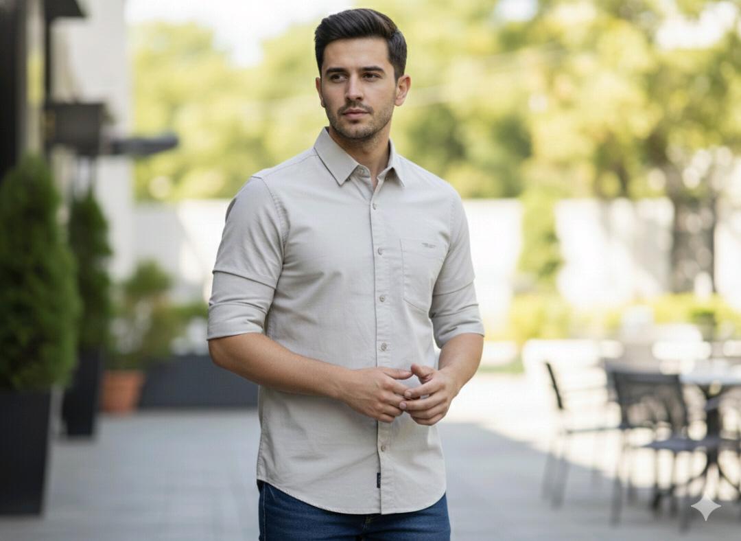 Dark Grey Shirt For Men