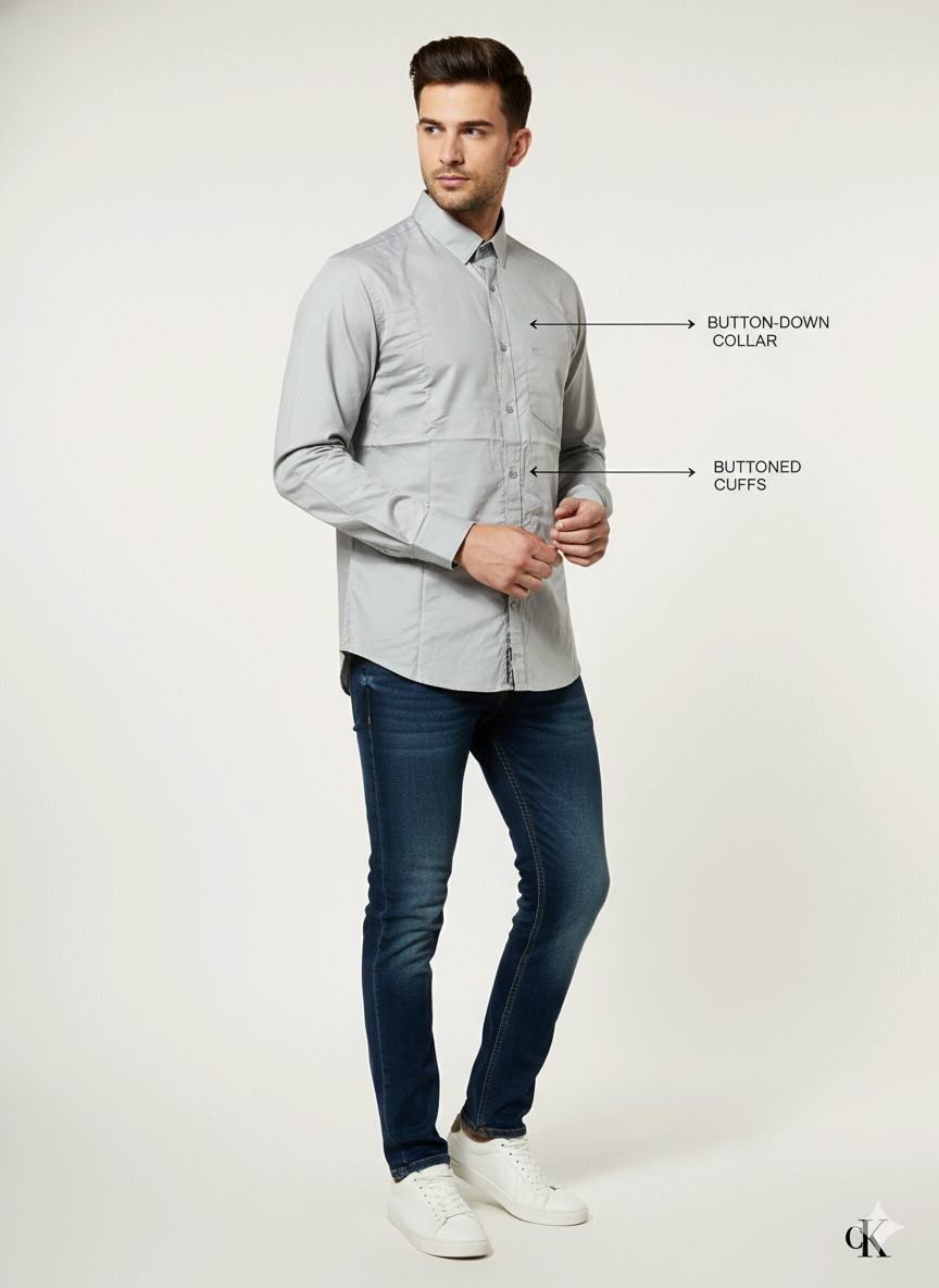 Dark Grey Shirt For Men