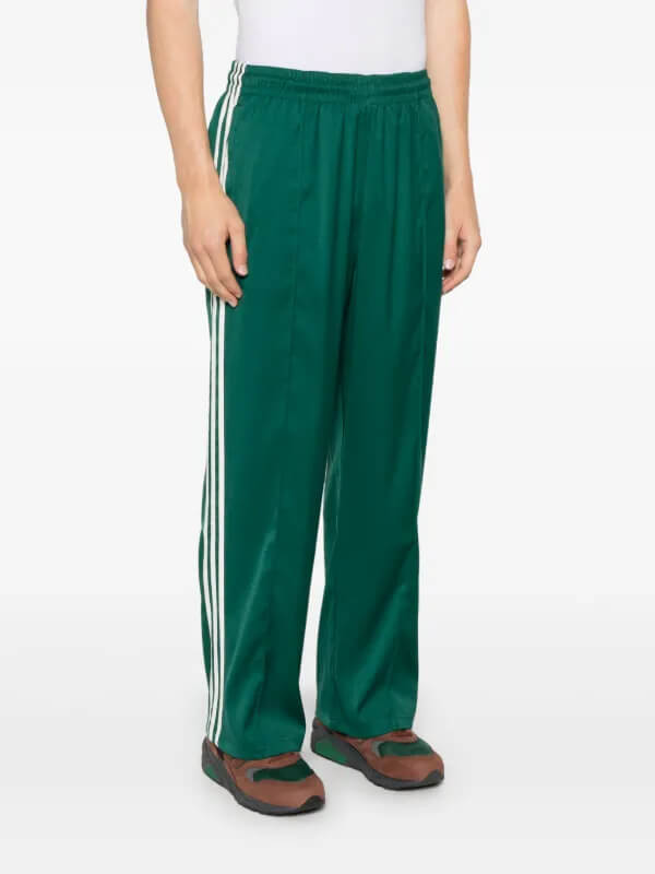 Green Solid Track Pants