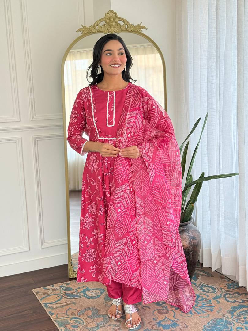 KURTI  WITH PANT & DUPATTA  D722