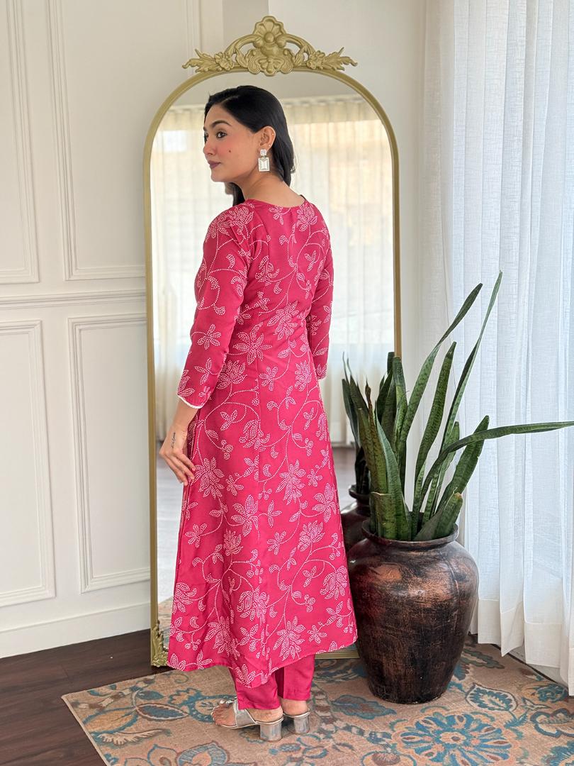 KURTI  WITH PANT & DUPATTA  D722