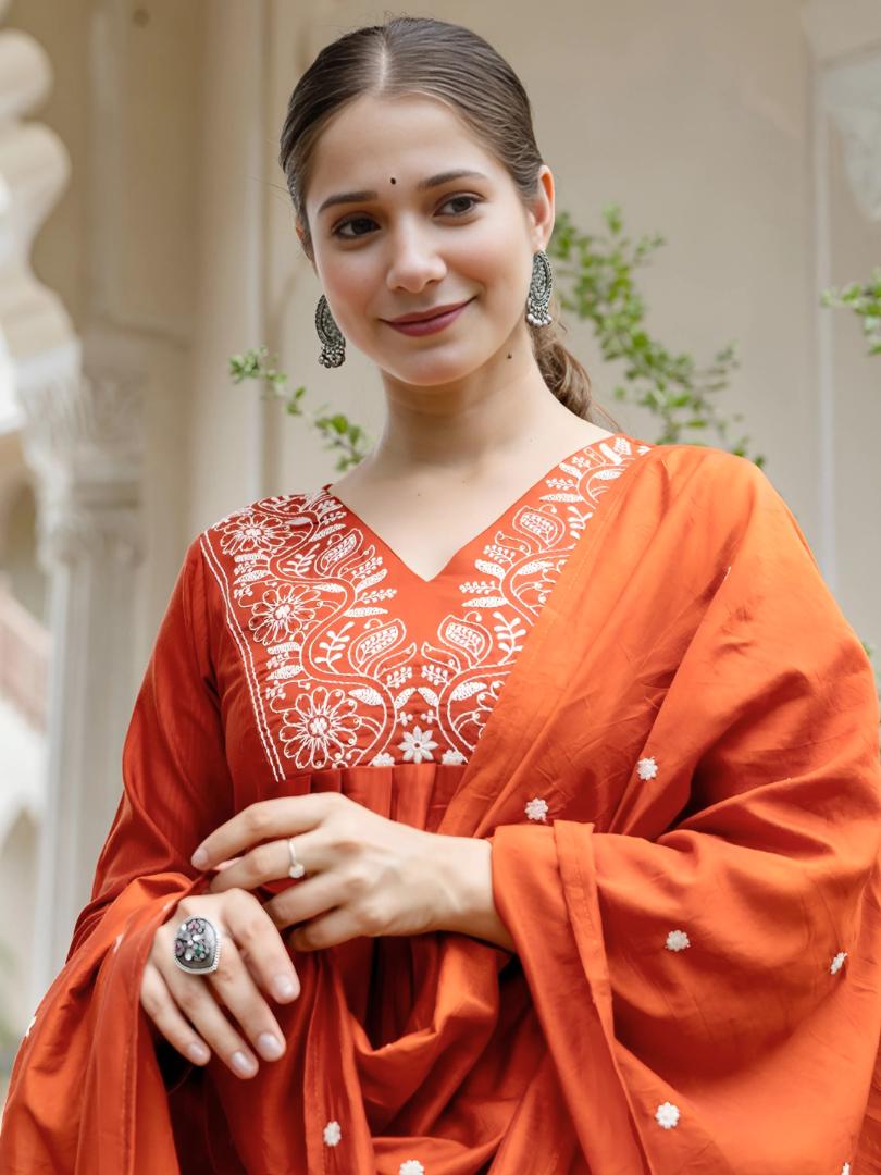 KURTI  WITH PANT & DUPATTA  D748
