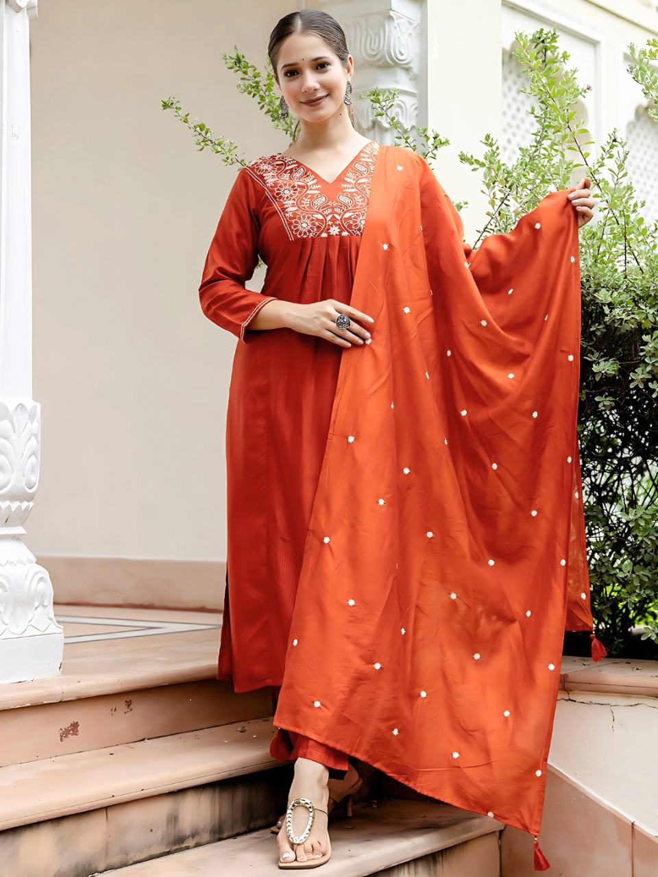 KURTI  WITH PANT & DUPATTA  D748