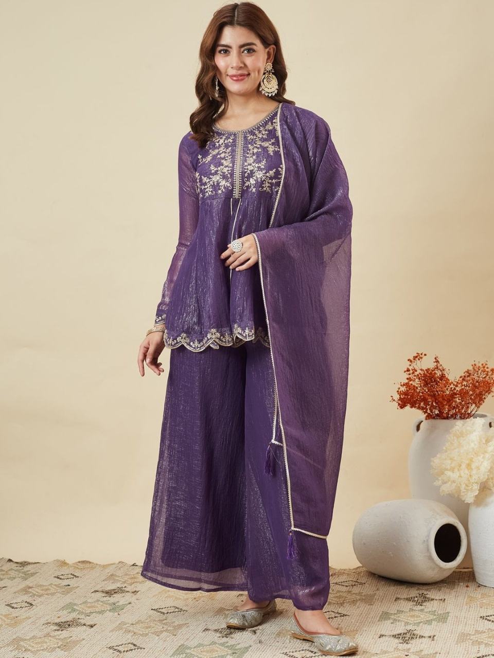  KURTI  WITH PLAZZO & DUPATTO DI-DEVANSHI