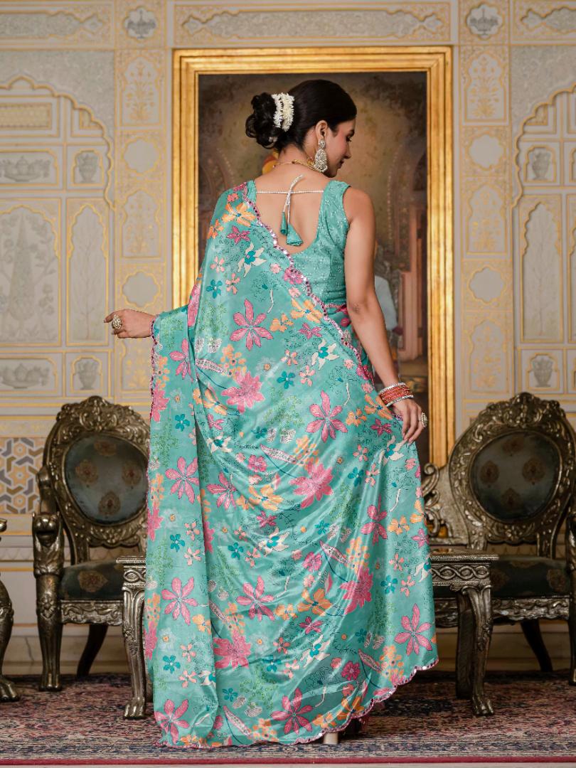 Ready To Wear Saree With Unstitched Blouse RTW-01