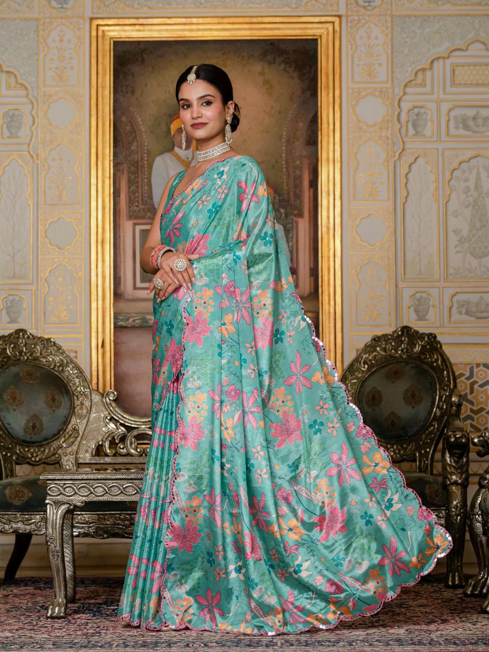 Ready To Wear Saree With Unstitched Blouse RTW-01